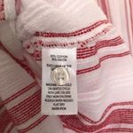 Andrew Marc Red and White Striped Marc New York Blouse Size S Photo 4