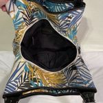 Nine & Co. Black Faux Leather Print Zip Logo Shoulder Handbag Photo 8