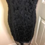 Suzanne Betro Susanne Betro Black Crochet Lace Sleeveless Dress with Zippered Back Size Medium Photo 7