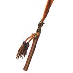 Frye  Genuine Leather Tassel Zip Wristlet Clutch – Cognac Brown Photo 12