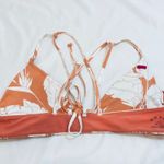 Roxy Printed Beach Classics Tiki Flying Flowers Scoop Bikini Top - Terra Cota - L Photo 7