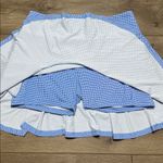 IBKUL 16” High Rise Mini Check Flounce Golf Tennis Skirt Skort Blue Size Small Photo 5