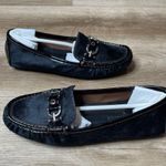 Donald J Pliner Women's Black Calf Hair Driving Moccasin Style Viky Loafers sz 7 Photo 4