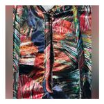 Ego Trippin’ Floral Velvet Maxi Dress Vintage Retro Vibrant XS Red Photo 8