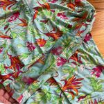 ICIKULS long sleeve floral print swim top size large Blue Photo 2