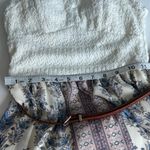 Lila Rose Lily Rose color block mixed textile maxi dress cream floral belt size small Photo 4