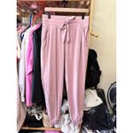 Victoria's Secret Victoria Secret Women’s Sweatpants Pjs Ribbed High‎ Waisted Pink Bow Size Medium Photo 7