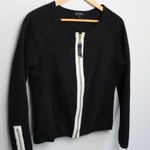 Coco + Carmen Coco + Carmen Quilted Womens Size S/M Black Top Gold Zippers Photo 0