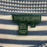 Lauren Jeans Company Cotton Striped Nautical Sweater Ralph Lauren Size Large VTG Blue Photo 3