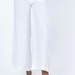 Princess Polly White Cropped Flare Pants Photo 1