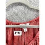 Dress Barn  women's Pullover Blouse Sequined Tie dye Off Shoulder Size 1X Red Photo 8