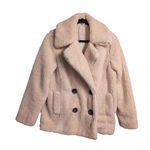 Free People Notched Teddy Peacoat Oatmeal XS Photo 0