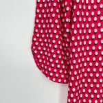 Leota Women's Pink Polka Dot 3/4 Sleeves Striped Hem Shift Dress Size Small Photo 5