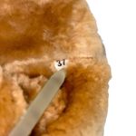 Montelliana Shearling Fur Suede Boots 37 Yellow Size 7 Photo 5