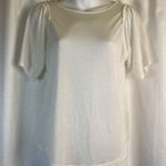 Massimo Dutti Short Sleeve TShirt Off White New XS Photo 0