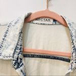 Nectar  Acid wash denim tunic shirt sz small Photo 2