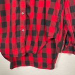 Denim & Supply Ralph Lauren Women XS Black Red Plaid Shirt Long Sleeve Boyfriend Photo 3