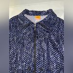 Vintage Ruby Rd Zip Up Blouse Jacket Blue Size 18 Photo 0