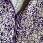 IBKUL 1/4 Zip Purple White Top Mesh Sides UPF Golf Athletic Activewear Outdoor Size L Photo 6