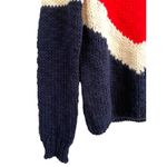 Faherty Apres Ski Intarsia Wool Sweater Women Size XS Colorblock Blue Red NWT Photo 6