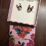Betsey Johnson Betsy Johnson frenchie Boston terrier earrings Photo 1