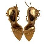 Jennifer Lopez JLO - Lincoln Heeled Sandal in Suede Brown Golden Desert Photo 1