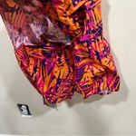 NWT D'IYANU Chichima African Print Blazer Romper (Orange Abstract Leaves) Large Photo 7