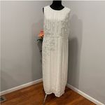 Mac Duggal 93592 Striped Floral Embellished Sequin Sleeveless Dress 16 Photo 1