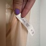 Auden Striped Chiffon Bodysuit Honeysuckle Peach Orange Size XS Photo 4