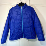 Free Country  Jacket Womens XL Blue Puffer Nylon Shell Polyester Fleece Down Coat Photo 0