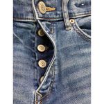 EXPRESS Vintage Skinny High Rise Ankle Button Fly Jeans Womens Size 0 Distressed Photo 3