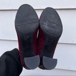 Libby Edelman  Le Shelby Wine Maroon Studded Block Heels 8 Photo 5