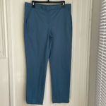 Massimo Dutti  Light Blue Chino Pants Ankle Pockets‎ Quiet Luxury Classic Size 10 Photo 1