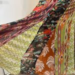 Anthropologie  Boho Multi-Print Embroidered V-Neck Maxi Dress Art-to-Wear Fairy Photo 8