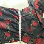 Cupcakes & Cashmere Black Red Floral Halter Dress Small Black Photo 10