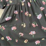 Jill Stuart Jill  floral print ruffle collar button front long sleeve shirt dress Photo 7