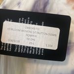 Chaser  HEIRLOOM WOVENS SHORT SLEEVE BUTTON DOWN ROMPER IN TIE DYE small NWOT Photo 10