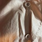 Chico's Chico’s Size 3 (Flaw) Light Pastel Pink Jacket Long Sleeve 3 Button Ruffle Front Photo 10