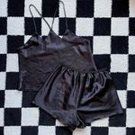 Black Satin PJ Set L Size L Photo 1