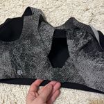 Lululemon enlite bra pixel print ice grey black size 36DD Photo 3