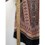 A Byer A. Byer Women's Sleeveless Boho Top Ethnic Print Brown Black Size M Photo 5
