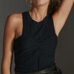 Anthropologie Pilcro Ribbed Black Bra Tank Top Photo 0