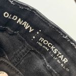 Old Navy Women's Jeans Rockstar Skinny Mid-Rise Slim Fit Black Dark Wash Size 4R Photo 4