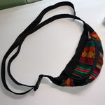 Colorful Striped Fanny Pack Aztec Rainbow Unisex Red Photo 0