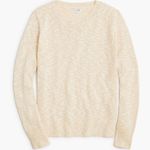 NWOT J. Crew Sweater Crewneck Beach sz S Coastal Boho Cozy 🪡 Small Holes seam White Photo 0