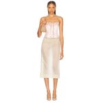 Love Shack Fancy  Lucarelli Top in Pink Pearl 2 New Womens Corset Strapless Photo 3