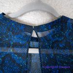 New! AllSaints Hali Tamora Dress Royal Blue Snakeskin Animal Print ruched,‎ 6 Photo 13
