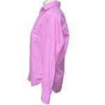 Eileen Fisher Eileen Pink Organic Cotton Relaxed Long Sleeve Button Up Shirt XS Photo 3