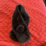 ZARA  Shawl SOFT FURRY FAUX FUR STOLLE COLLAR SCARF Mob Wife Winter EUC Gray Photo 3