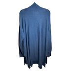 Soft Surroundings Soft Surroundings Blue Tunic Top Long Sleeve Cowl Neck Pullover Sweater SZ 2X Photo 1
